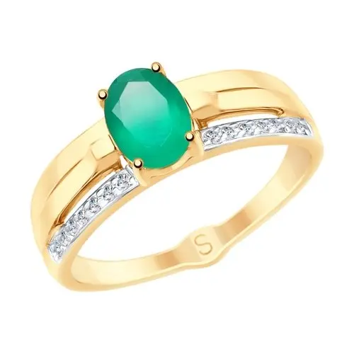 Кольцо декоративное из красного золота