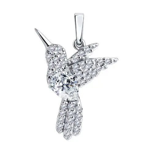 Подвеска декоративная из серебра