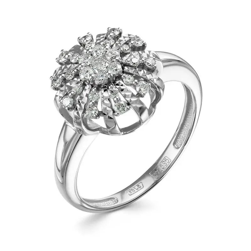 Кольцо декоративное из красного золота