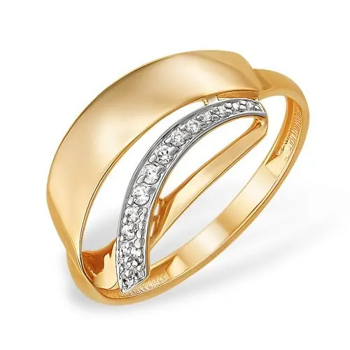 Кольцо декоративное из красного золота