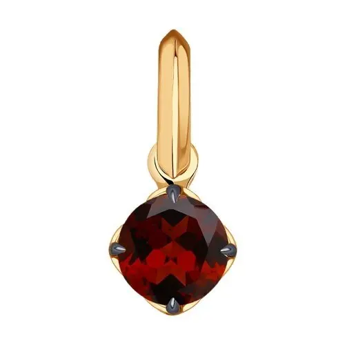 Подвеска декоративная из красного золота