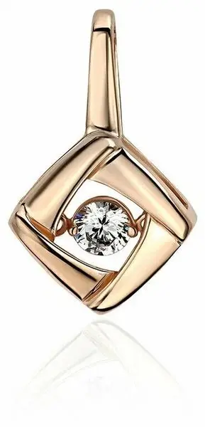 Подвеска декоративная из красного золота