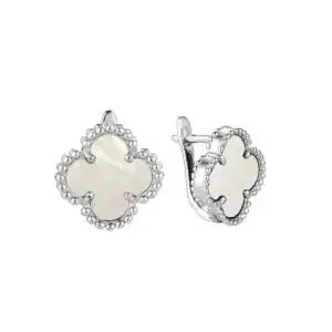 Серьги с английским замком из серебра