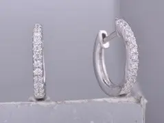 Серьги с английским замком из серебра