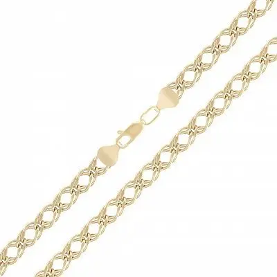 Браслет цепочный из красного золота