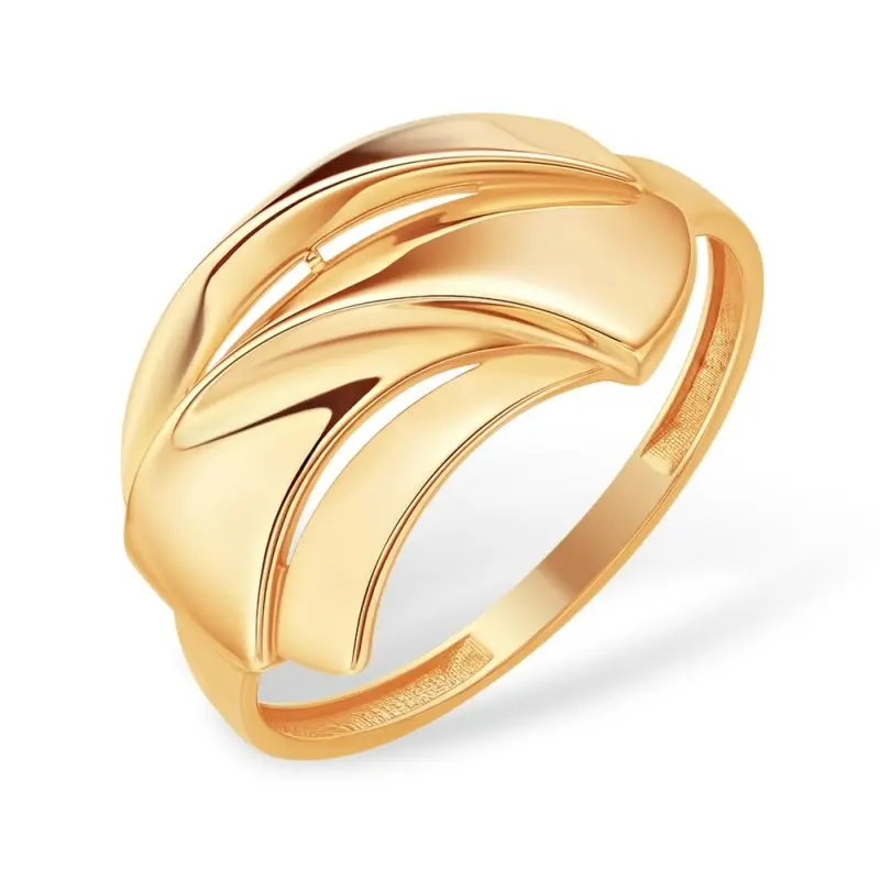 Кольцо декоративное из красного золота