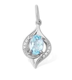 Подвеска декоративная из серебра