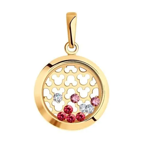 Подвеска декоративная из красного золота