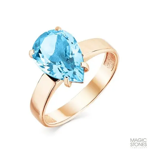 Кольцо декоративное из красного золота