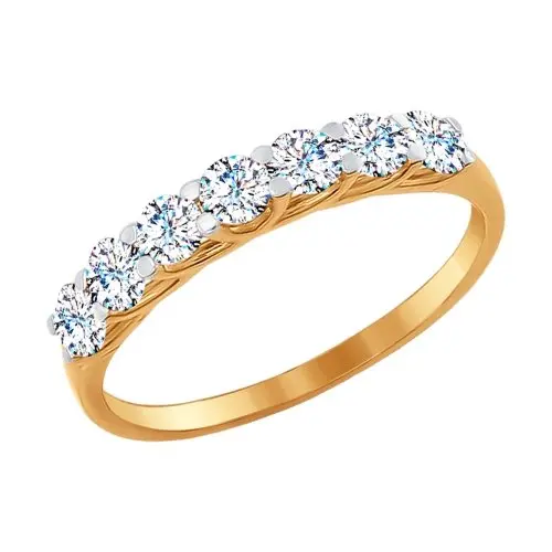 Кольцо декоративное из красного золота