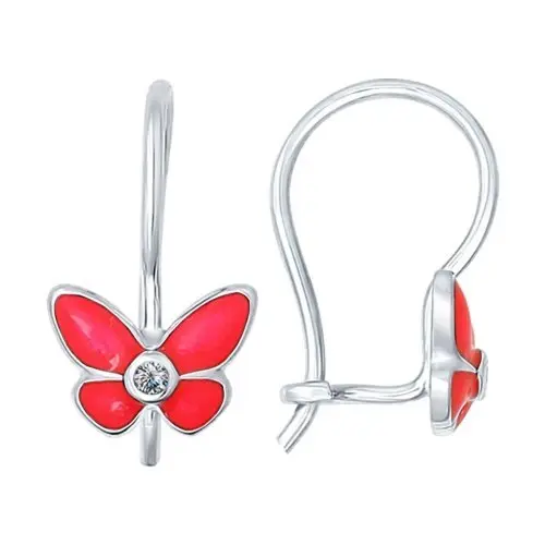 Серьги детские из серебра