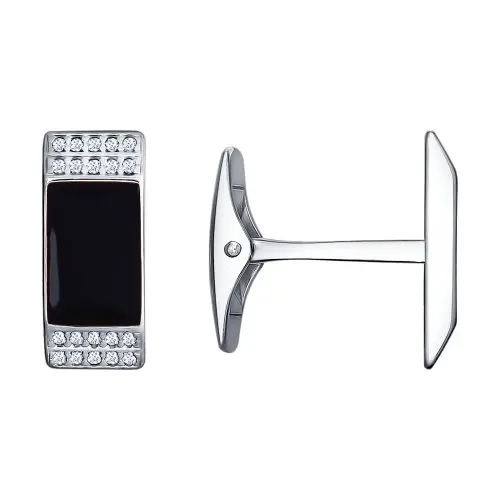 Запонки из серебра