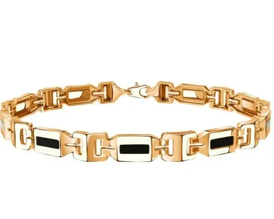 Браслет декоративный из красного золота