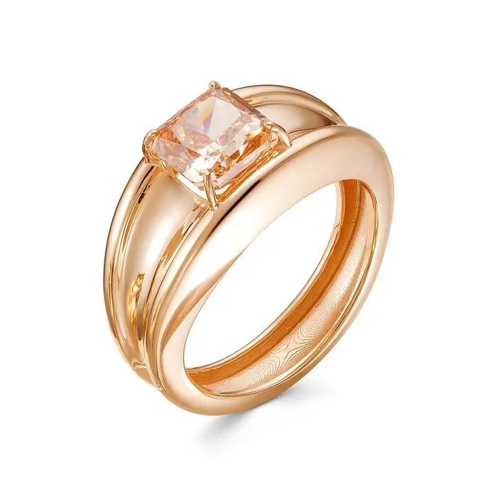 Кольцо декоративное из красного золота