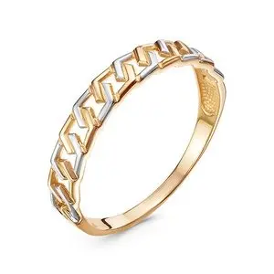 Кольцо декоративное из комбинированного золота