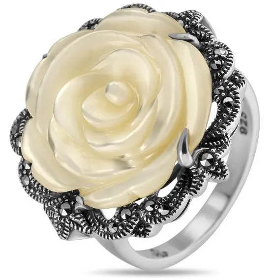 Кольцо декоративное из серебра