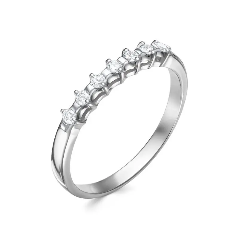 Кольцо декоративное из белого золота