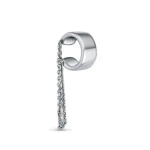 Серьги каффы из серебра