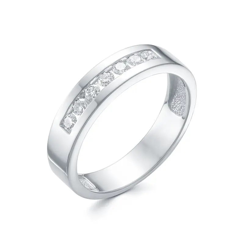 Кольцо декоративное из белого золота