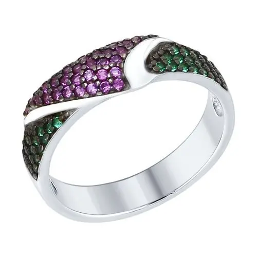 Кольцо декоративное из серебра