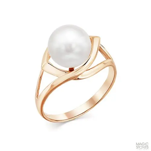 Кольцо декоративное из красного золота