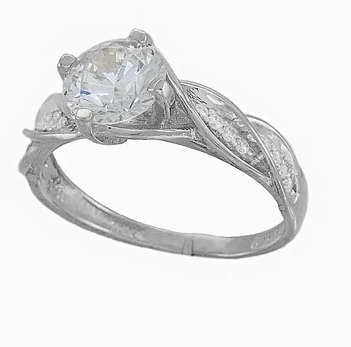 Кольцо декоративное из серебра