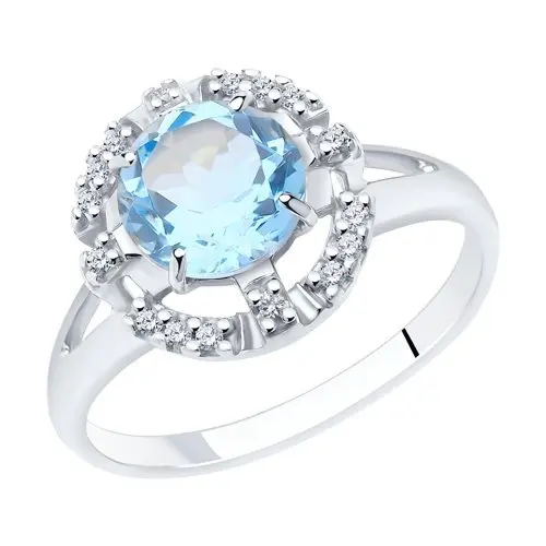 Кольцо декоративное из серебра