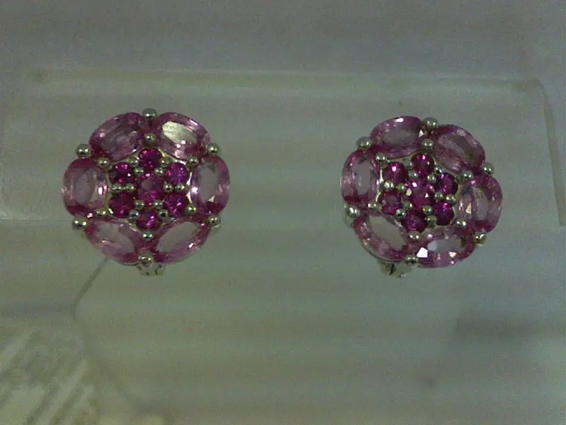 Серьги с английским замком из белого золота