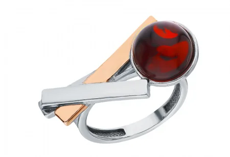 Кольцо декоративное из серебра