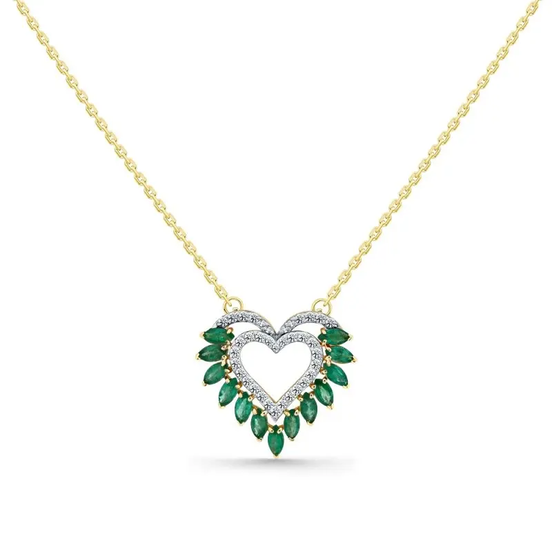 Цепь колье из желтого золота