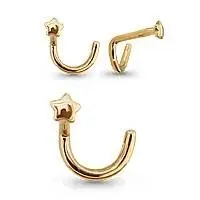 Пирсинг из красного золота