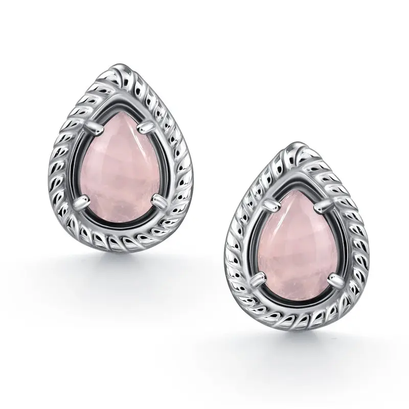 Серьги пуссеты из серебра