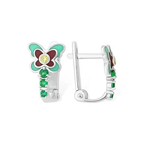 Серьги детские из серебра