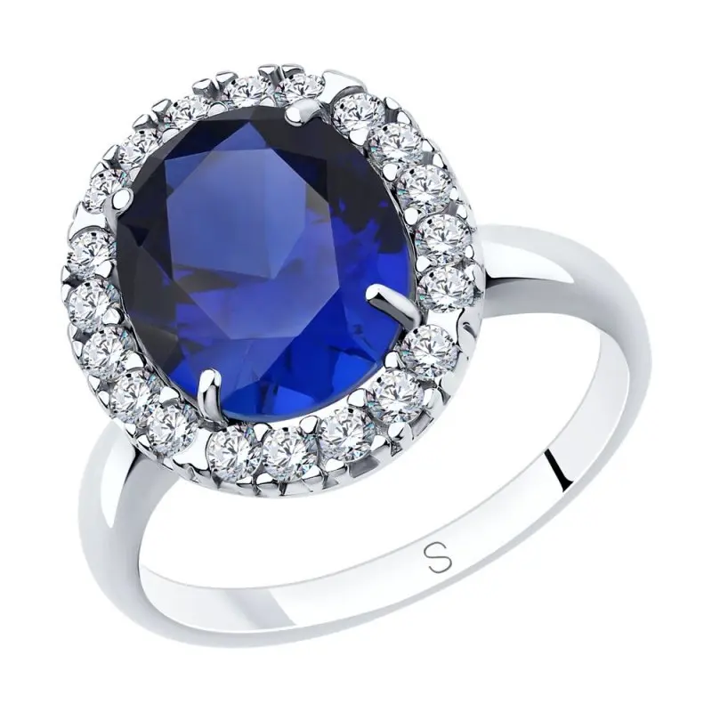 Кольцо декоративное из серебра