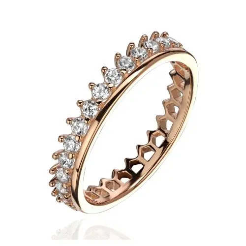 Кольцо декоративное из красного золота