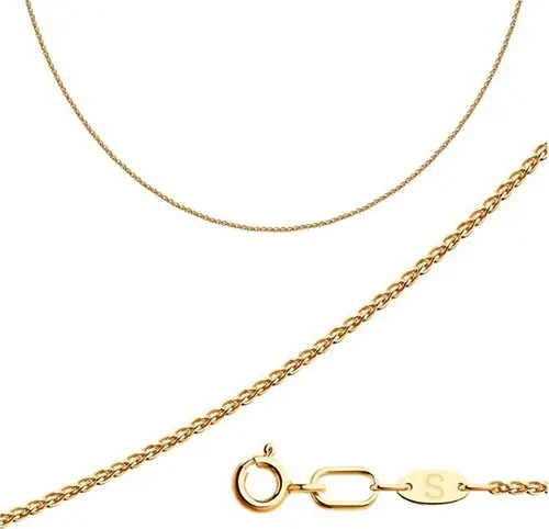 Цепь из красного золота