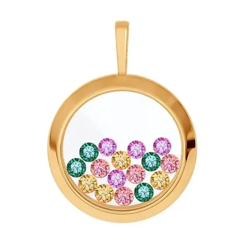 Подвеска декоративная из красного золота