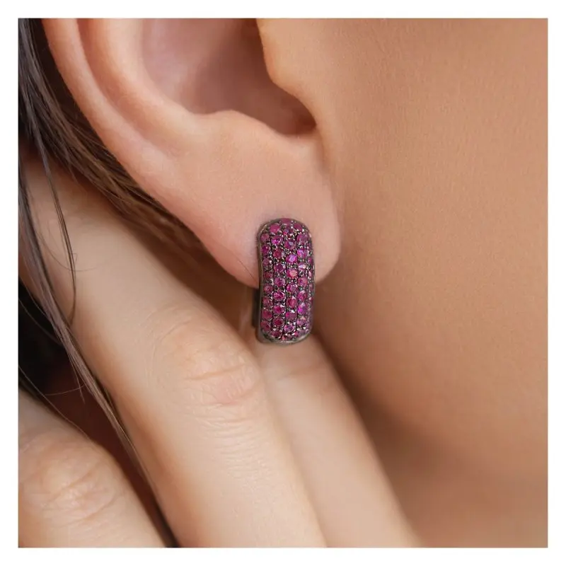 Серьги с английским замком из серебра