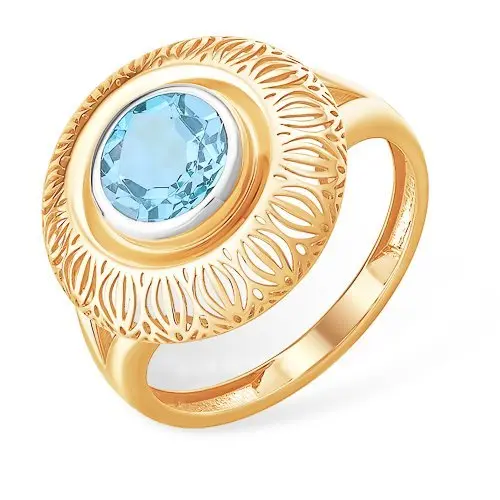 Кольцо декоративное из красного золота