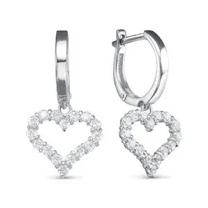 Серьги подвесные из серебра