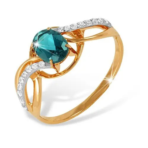 Кольцо декоративное из красного золота