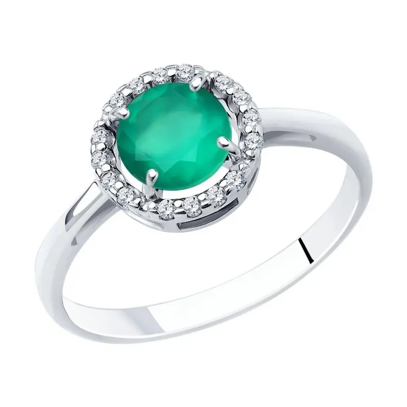 Кольцо декоративное из серебра