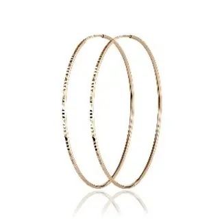 Серьги конго из красного золота