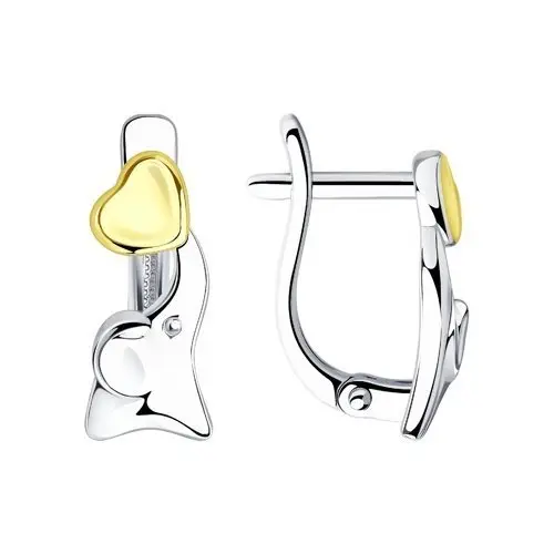 Серьги детские из серебра