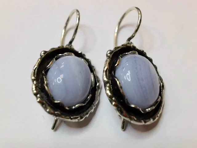 Серьги петельки из серебра