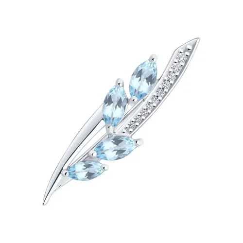 Брошь из серебра