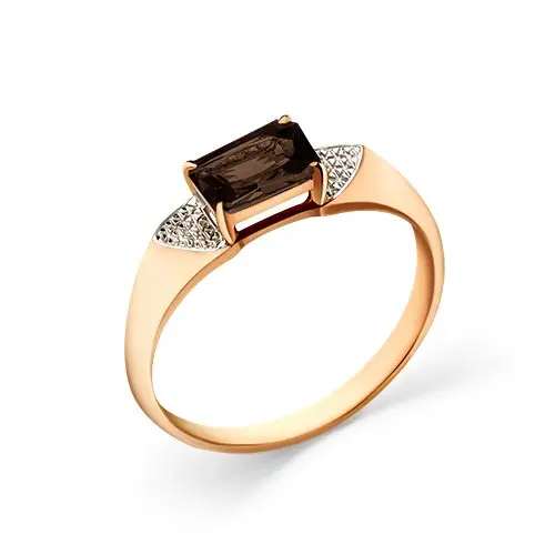 Кольцо декоративное из красного золота