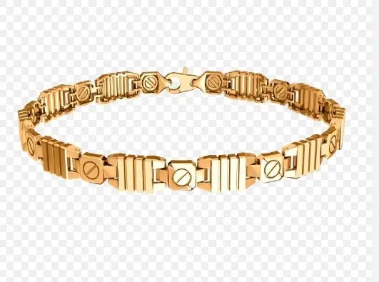 Браслет декоративный из красного золота