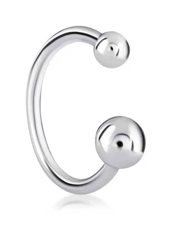 Серьги конго из серебра