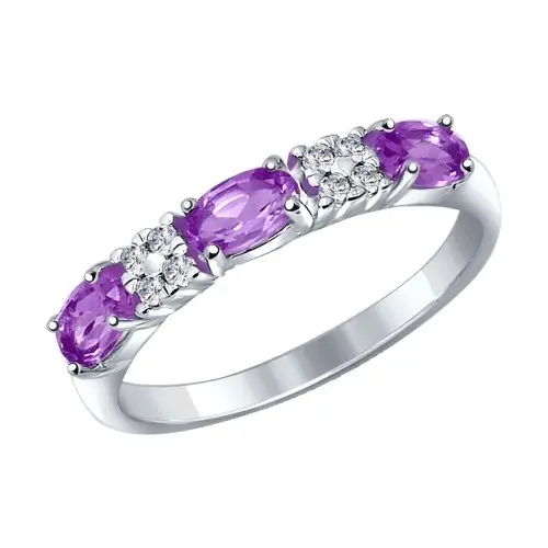 Кольцо декоративное из серебра